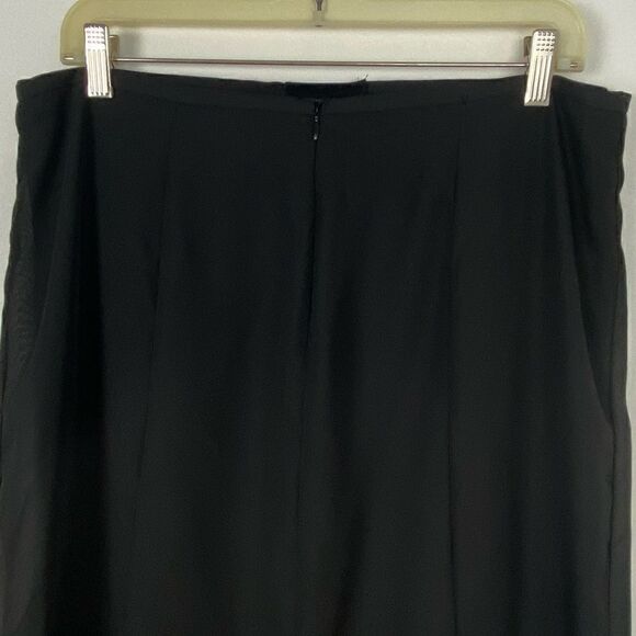Vintage Black Whimsigoth Fairy Witchy Midi Skirt Sheer Lined 90’s Size 10 - Picture 9 of 13